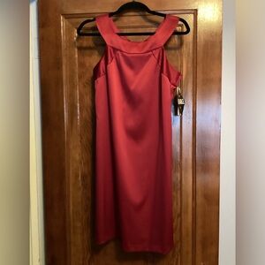 Sleeveless red dress - size 12 NEW